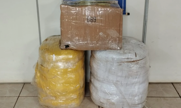 Polícia Militar Rodoviária apreende carga de descaminho, na MS 164, em Maracaju.