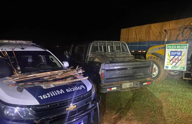 Indígenas invadem fazenda em Naviraí e atiram flechas contra policiais