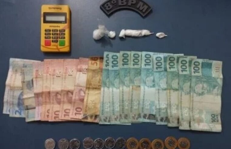 Homem é preso com cocaína e máquina de cartão em cidade de MS