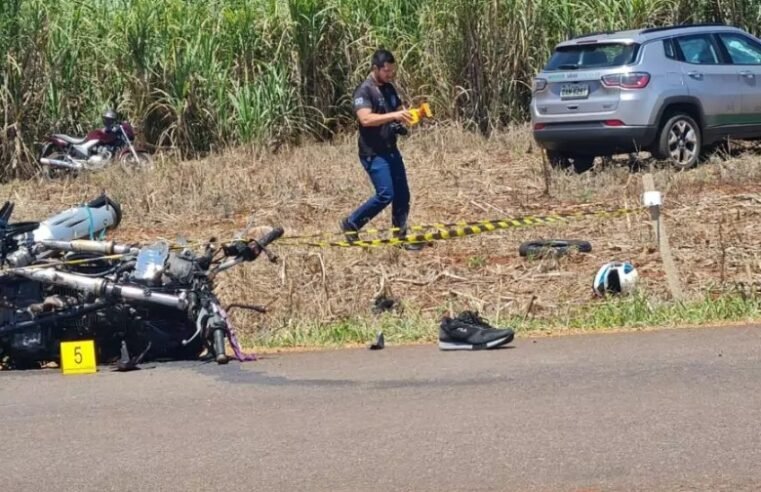 Motociclista morre ao bater de frente contra veículo na MS-147