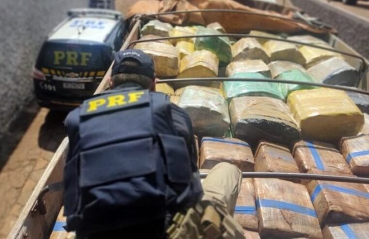 Em Sidrolândia, PRF apreende caminhão carregado com maconha avaliada em R$ 27 milhões