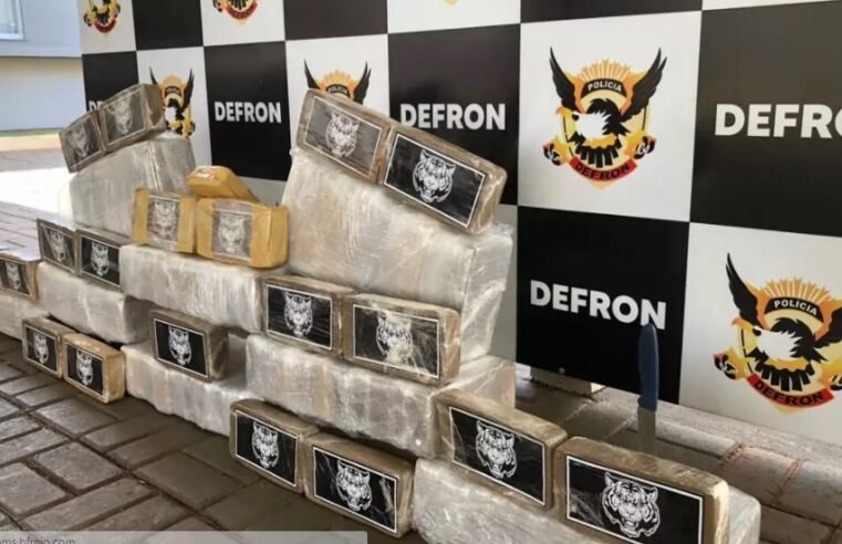 Morador do bairro Água Boa é preso com cocaína avaliada em R$ 3 milhões