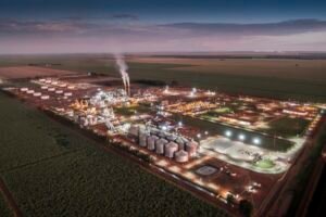 Fotografia da CerradinhoBio em Chapadão do Céu/GO em abril de 2022.