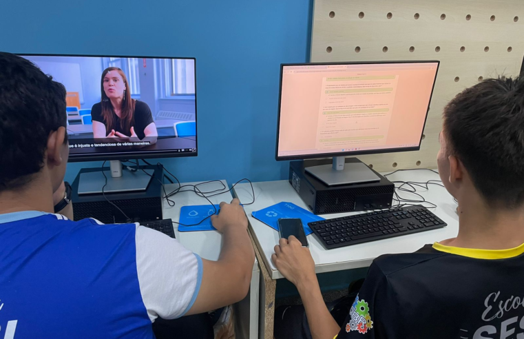 Alunos da Escola Sesi de Maracaju conhecem potencial da Inteligência Artificial em oficina da Microsoft