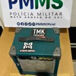 Polícia Militar de Rio Brilhante apreende caixa de som e conduz homem por perturbação do sossego e desacato