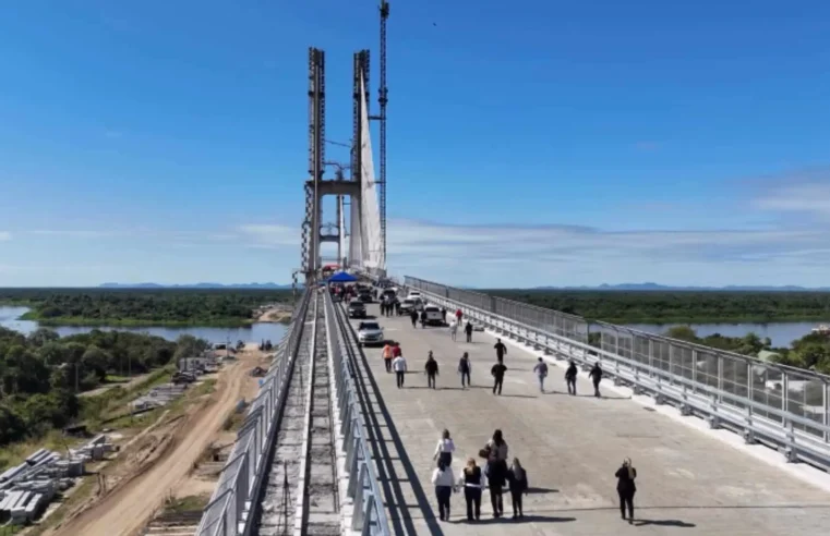 ‘Beijo’ fica pronto em MS e Brasil encontra Paraguai com Ponte da Rota Bioceânica