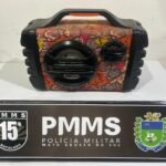 Polícia Militar apreende equipamento de som após denúncia de perturbação do sossego em Maracaju