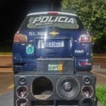 Polícia Militar apreende aparelhagem de som após denúncia de perturbação do sossego em Maracaju