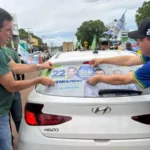 Riedel e Azambuja mobilizam interior de MS em campanha por Flávio Bolsonaro